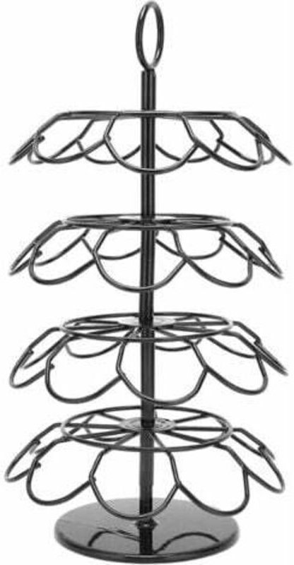 Kaffeekapselhalter, schwarzer Eisen-Kaffeekapselhalter für 36 Kaffeekapseln, für K-Cup- und Dolce-Gusto-Kapseln