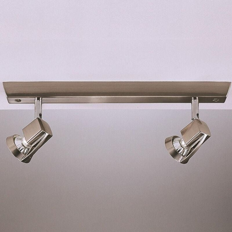 Satin Nickel Arc Spotlight 2xGU10 CR 002-2000-2-053