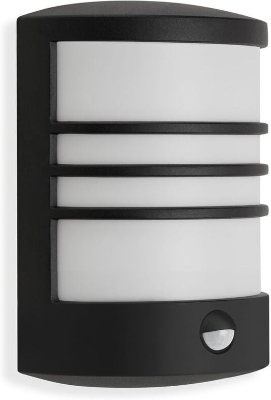 Telefunken - led Außenleuchte Bewegungsmelder IP44 12 w schwarz Metall-Kunststoff