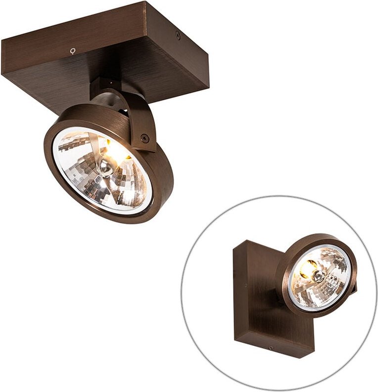 Design-Spot dunkelbronze dreh- und schwenkbar - Go