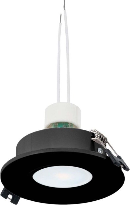 SET - Kippbarer Einbaustrahler Ø90mm + 6W GU10 Glühbirne +