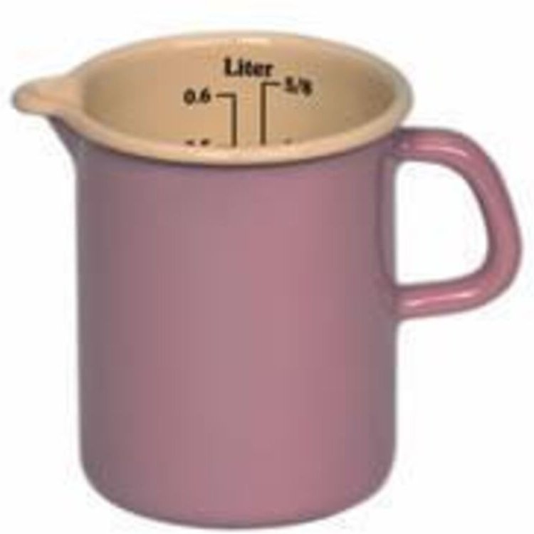 Riess-kelomat - Messbecher emailliert 0,5 l rosa/bunt