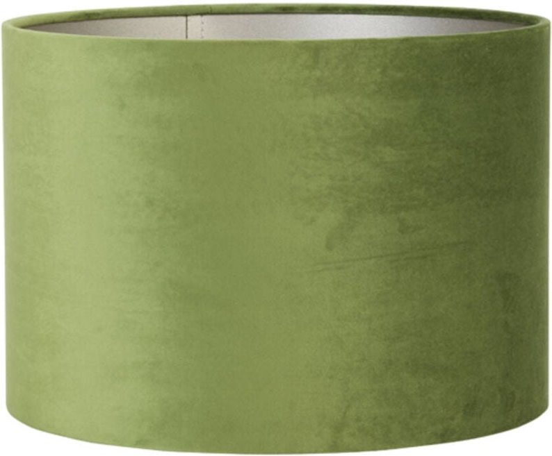Lampenschirm - Velours - grün - textil - ø 25cm - Light&living