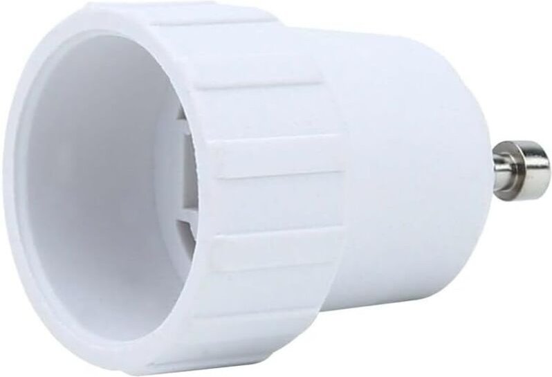 GU10 auf E14 Lampensockeladapter in WEISS - 4x Lampenadapter zum Umwandeln einer E14 Lampe auf einen GU10 Sockel - 4er S...