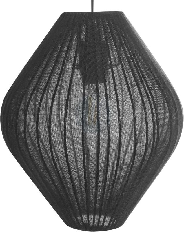 Hängeleuchte ALME Stoff Schwarz