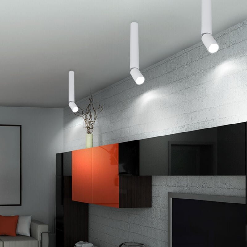 Globo Lighting - Deckenlampe Wohnzimmerleuchte Deckenleuchte Schlafzimmerlampe Esszimmerleuchte, Aluminium weiß, Spot be...
