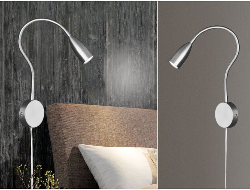 Fischer&honsel - led Wandleuchte sten dimmbar, Leseleuchte Wandmontage, Breite 8cm