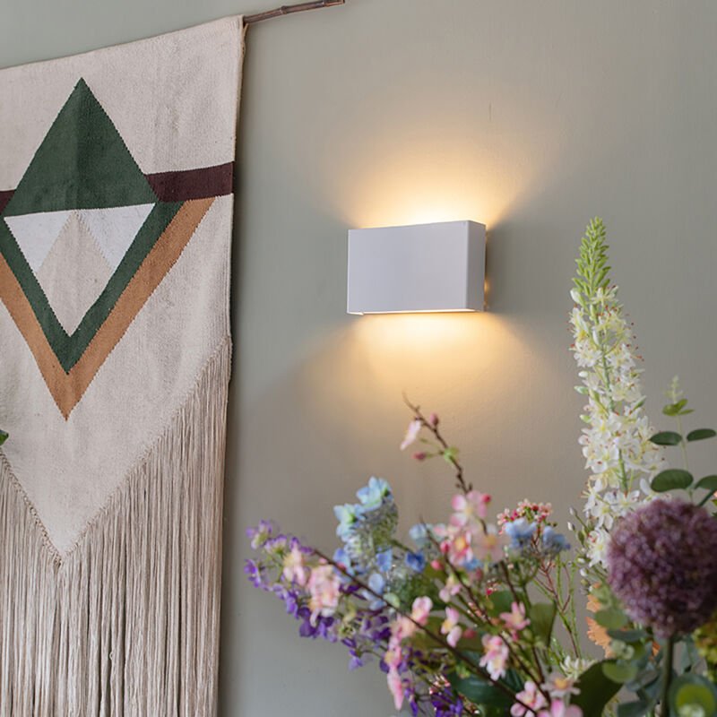 Smarte Wandleuchte weiß 24 cm inkl. 2 WiFi G9 - Otan