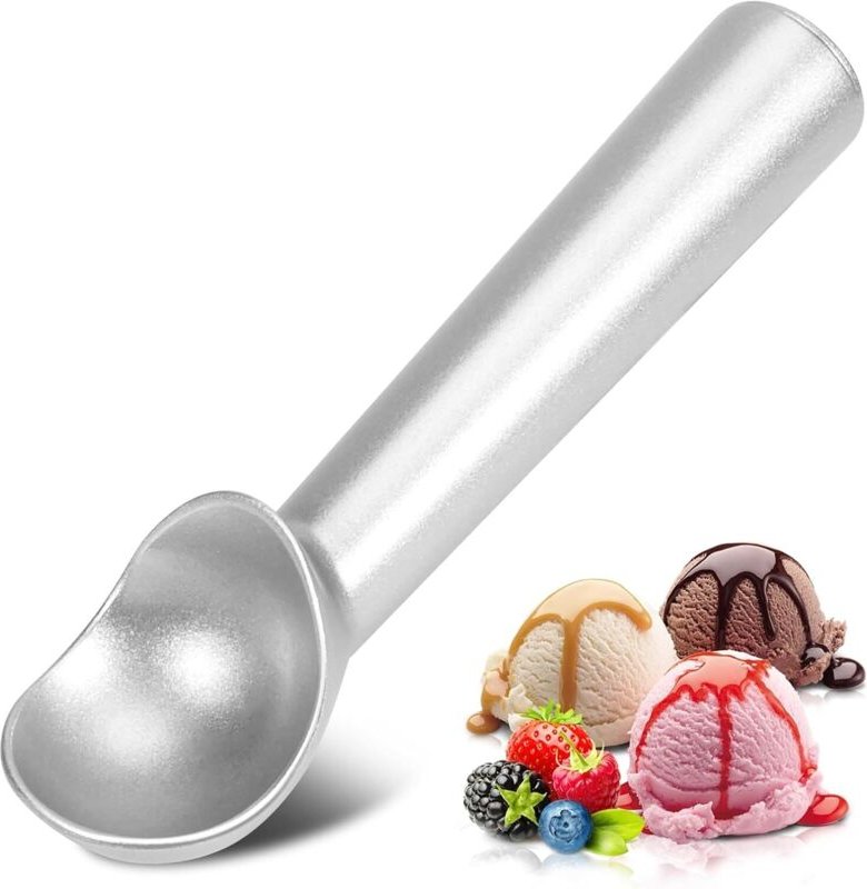 18 cm (7 Zoll) großer Eisportionierer, antihaftbeschichtet, aus Aluminium, langlebiges Design, leicht zu reinigen, geeig...