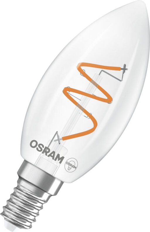 Osram - Vintage 1906 Classic ist eine warmweiße, dimmbare LED-Lampe in Minikerzenform mit spiralförmigem Filament. Sie b...