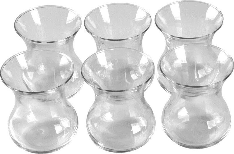 Pasabahce - Teeglas Set 6 Teilig 42471 Glas 6 Personen Spülmaschinengeeignet Teegläser Service Heissgetränk Türkischer T...