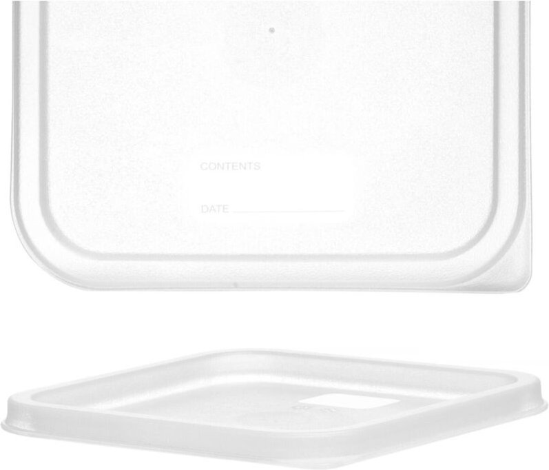 Transparenter Deckel für Lebensmittelbehälter 190 x 190 mm - Hendi 870976