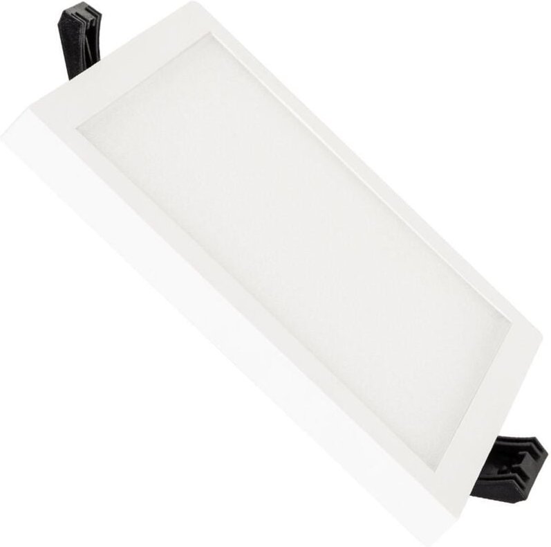 Efectoled - led Einbaustrahler flach 8W Eckig High Lumen Ausschnitt Ø75 mm lifud 4000K Neutralweiß
