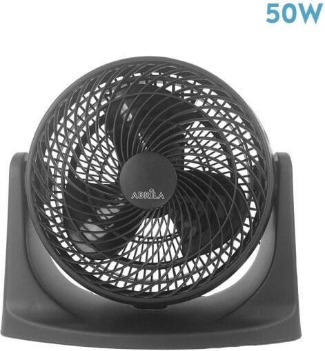 Fabrilamp - akunadecor Tischventilator Modell Balboa Schwarz Finish 50w 3aspas