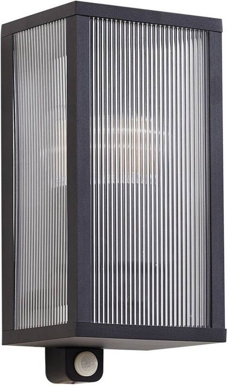 Wandleuchte außen "Peldar" aus Aluminium mit Bewegungsmelder von Lindby