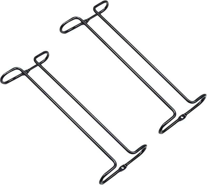 Schwarzer Weinglashalter, Glasschiene, Glashalter zum Aufhängen in der Bar, im Weinschrank, in der Küche