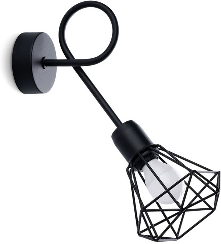 Schwarze Wandleuchte artemis 1S