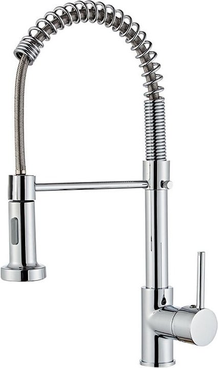 Küchenarmatur mit 360° schwenkbarem Sprüher, Feder-Küchenarmatur, 2 Sprühmodi mit Schläuchen, Einhebel-Spültischmischbat...