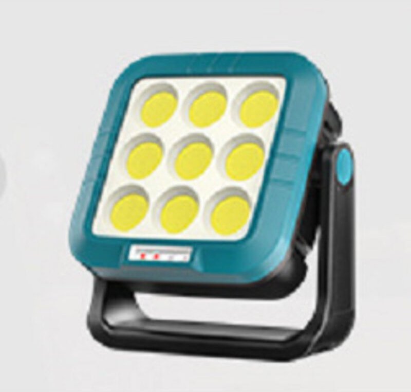 40W wiederaufladbarer LED-Flutlicht, 2000LM LED-Baustellenflutlicht-Arbeitsleuchte mit 6 Beleuchtungsmodi, 5400mAh wiede...