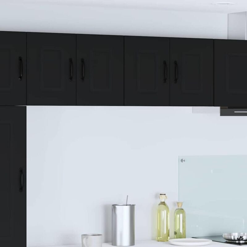 Küchenschrank mit Regal Schwarz 60 x 31 x 40 cm Holzwerkstoff vidaXL