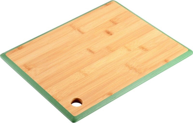 Schneidebrett aus Bambus mit Griff, grün