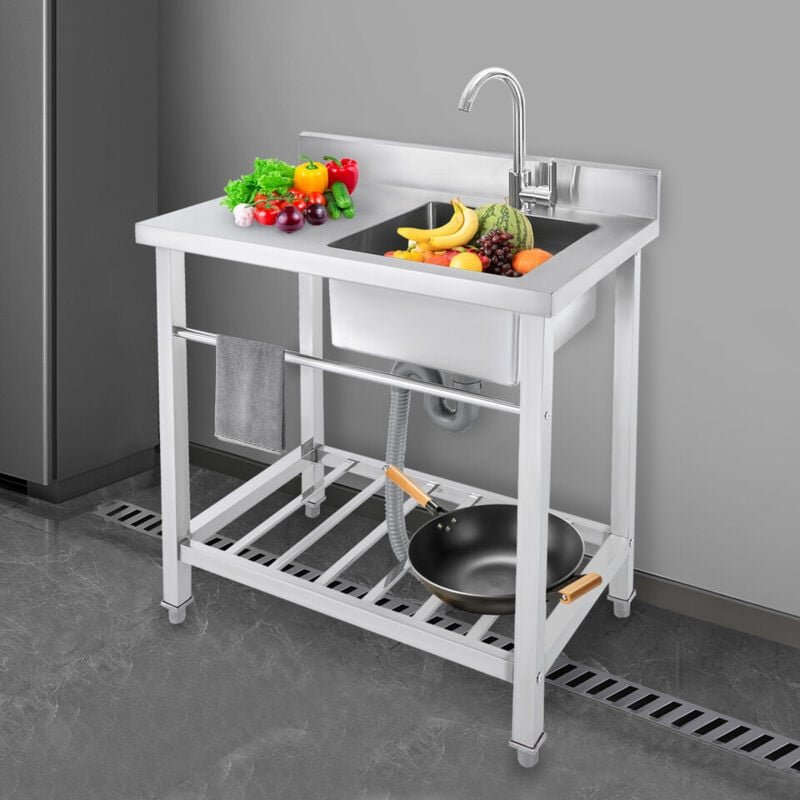 Küchenspüle Einfache Küchenspüle Kommerzielle Restaurantspüle aus Edelstahl