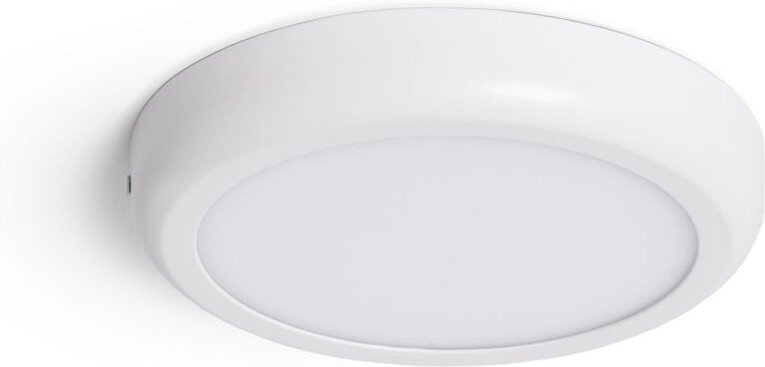 Efectoled - LED-Deckenleuchte 18W Rund Metall Ø225mm Design White 4000K Neutralweiß