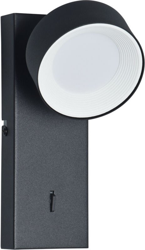 FONTEN LED-Wandleuchte, sandgestrahltes schwarzes Aluminium, ITALUX WL-47380-1-BK