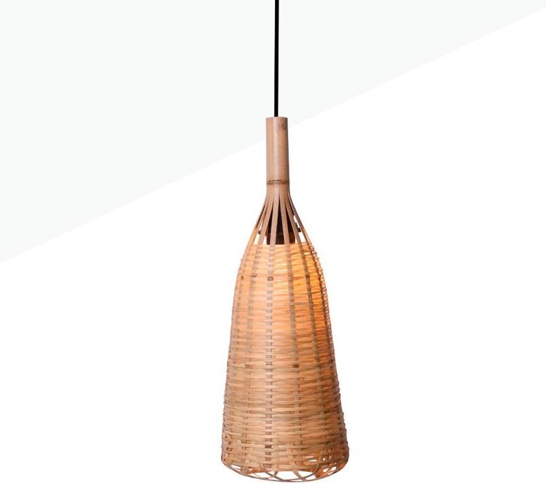 Pendelleuchte aus Korbgeflecht „Boa“