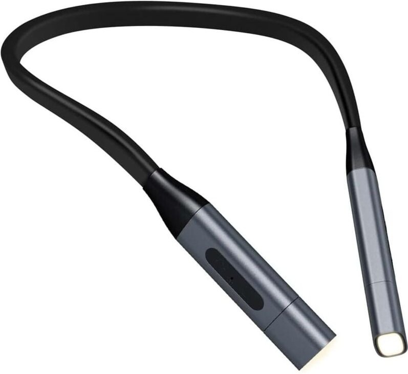 LED-Leselicht, wiederaufladbares Nachtlicht zur Augenpflege per USB, Hug Light 3 Helligkeitsmodi, 360° flexibles Buchlic...