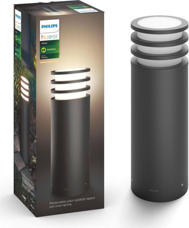 Ledkia - Philips Hue White Lucca led Sockelleuchte 1740293P0, anthrazit