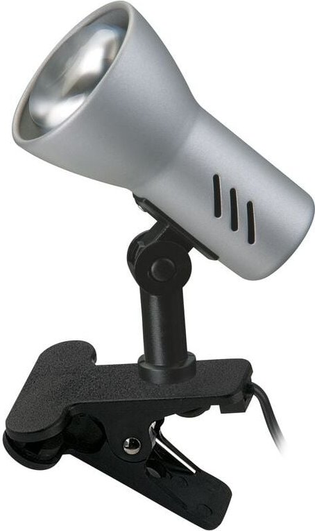 Briloner - Klemmleuchte schwenkbar Kabelschalter 1x E14 40W titan Metall