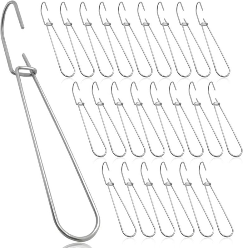 Musterhaken, Metallmusteraufhänger, Aufbewahrungshaken zum Aufhängen, 24 Stück, 7,3 , Schnittmusterherstellung, Papier