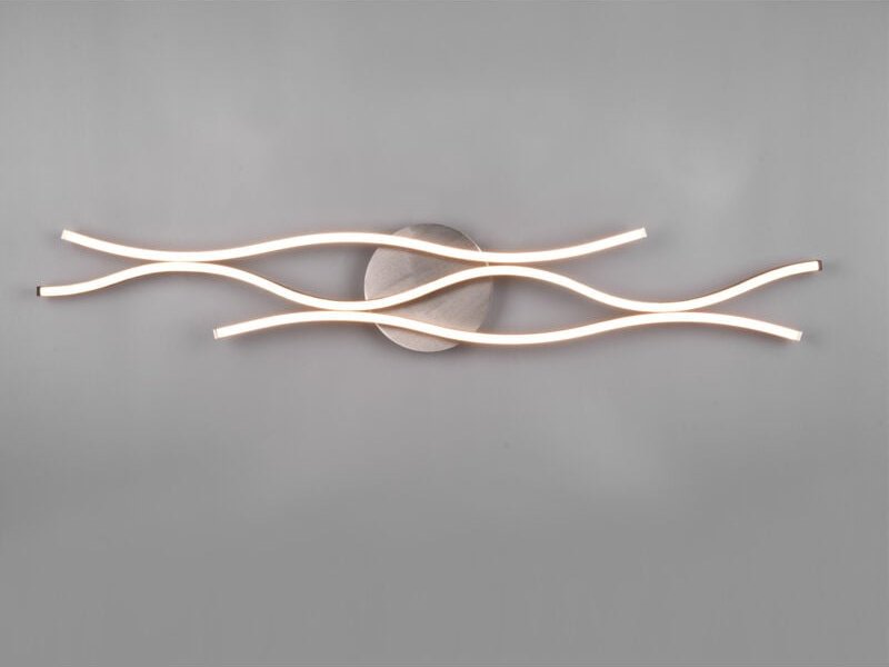 Trio Lighting - led Deckenleuchte blaze dimmbar Lichtfarbe einstellbar Schwarz Silber, b: 107cm