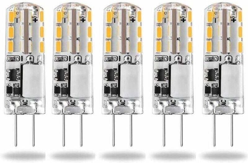 G4-LED-Lampen, 12 v ac/dc, Warmweiß 3000 k, 120 lm, 2 w, 15–20 w Halogen-G4-Kapsel-Ersatz, Bi-Pin-JC-Typ, energiesparend...
