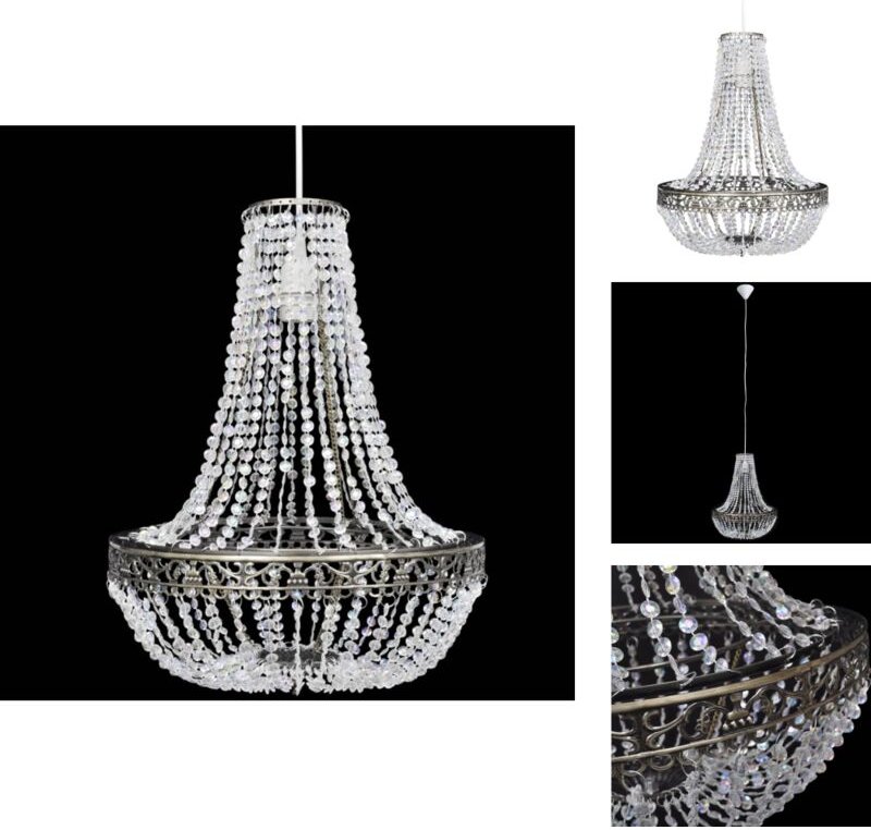 Vidaxl - Kronleuchter - Living Kristall-Kronleuchter 36,5 x 46 cm - Transparent