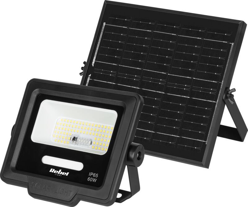 Solar-Gartenlampe LED-Strahler mit Dämmerungssensor und Fernbedienung
