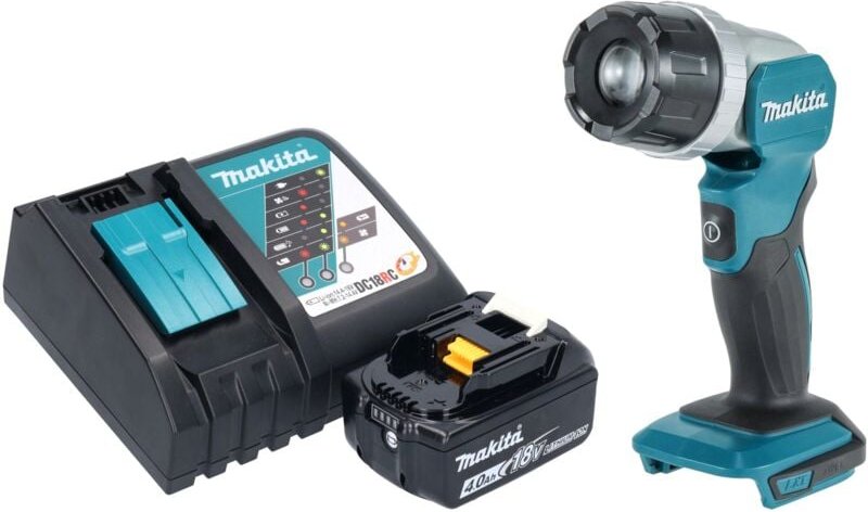 Dml 808 RM1 Akku Handstrahler 14,4 / 18 v 190 lm led + 1x Akku 4,0 Ah + Ladegerät - Makita