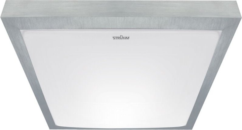 ALEX D 18W 4000K IP44 LED Deckenleuchte, silber