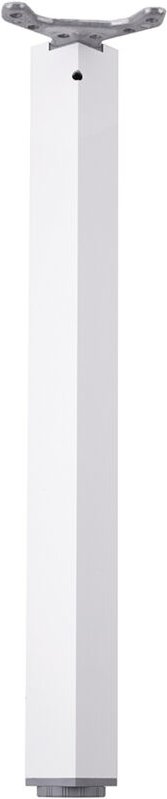 Tischbein TA001 710/60x60mm glänzend weiß - verstellbar SANS MARQUE