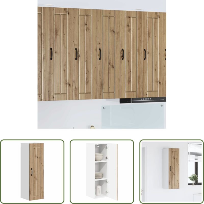 vidaXL Holzwerkstoff - Küchenschrank Artisan-Eiche 30 x 31 x 100 cm Holzwerkstoff