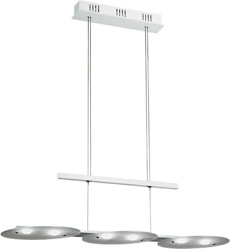 Eglo - 28,8 Watt led Pendel Hänge Leuchte Esszimmer Aluminium Glas verstellbar 91078 Felitto