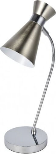 Fabrilamp - Petra Tischleuchte 1xe14 nickel/chrom 48x24x15 cm verstellbar