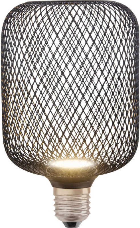 Osram LED Leuchtmittel Decor Flat Square 100 schwarz 3,5W 827 matt E27 Non-DIM