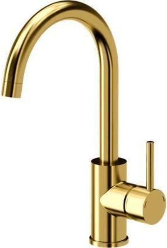 Steiner Eleganter Küchenwasserhahn in Gold mit schwenkbarem Auslauf 360°