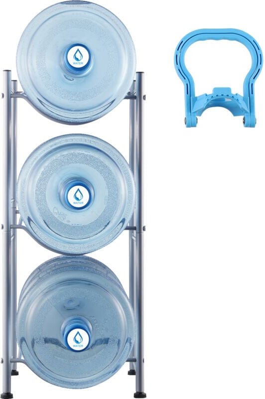 Thumbnail - Mophorn 3-stufiger Wasserkrughalter, 5-Gallonen-Flaschenständer, robuster Wasserkrugständer für Küche, Büro, Wohnzimmer,...