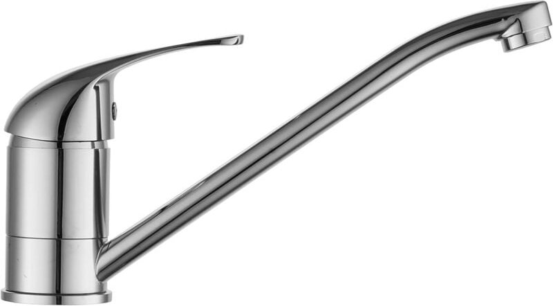 Verlängerte Einloch-Küchenarmatur für Gemüsespülbecken, Mischbatterie für Warm- und Kaltwasser, links und rechts drehbar...