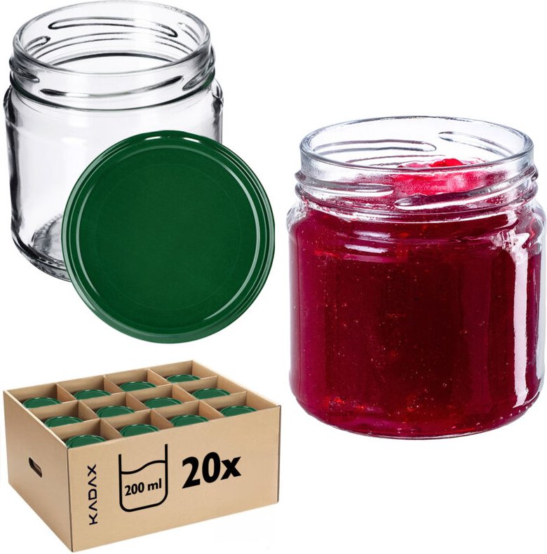 Glas Klara 200ml fi66 TO-210 Packung mit 20 Stück + - Kadax