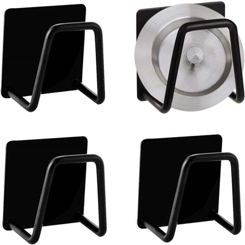 4 selbstklebende Spülbeckenschwammhalter, Wandhaken, kein Bohren erforderlich, für Küche, Bad und Aufbewahrung.