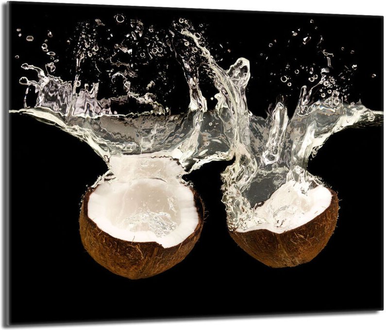 Glas-Herdplattenschutz 60x52 Kokosnuss